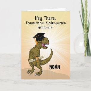 Custom Name Transitional Kindergarten Graduation Card