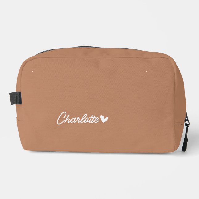 Custom Name Travel Bag, Mother’s Day Gift Idea Dopp Kit (Front)