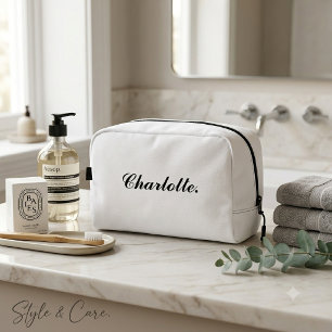 Custom Name Travel Toiletry Bag Dopp Kit