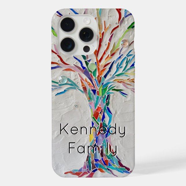 Custom Name Tree iPhone Case (Back)