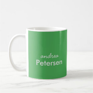 Custom name trendy modern minimalist coffee mug