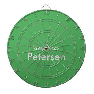 Custom name trendy modern minimalist dartboard