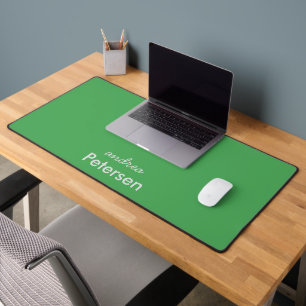 Custom name trendy modern minimalist desk mat