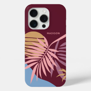 Custom Name Tropical iPhone 15 Pro Case