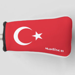 Custom Name Turkey Flag Golf Head Cover