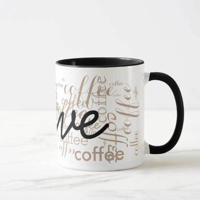 custom name typography mug (Right)