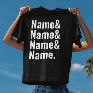 Custom Name & Typography Personalized Minimalist T-Shirt