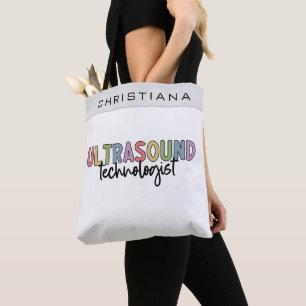 Custom Name Ultrasound Technologist Gifts  Tote Bag