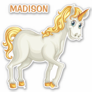 Custom name UNICORN sticker