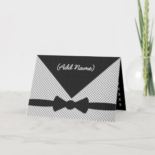 CUSTOM NAME Usher Invitation Checked Envelope