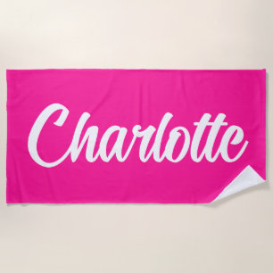 Custom Name Vacation Birthday Personalized Pool Beach Towel