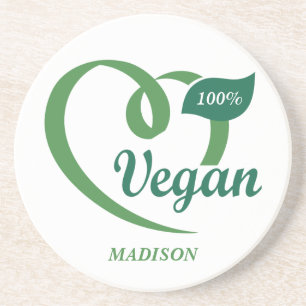 Custom Name Vegan Coaster