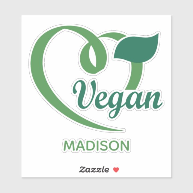 Custom Name Vegan Labels (Sheet)