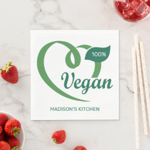Custom Name Vegan Napkin