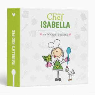 Custom Name Vegan Recipe Binder