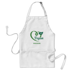 Custom Name Vegan Standard Apron