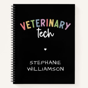Custom Name Veterinary Tech   Vet Technician Notebook