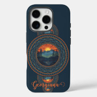 Custom Name Vintage Wilderness Ornamental Mandala