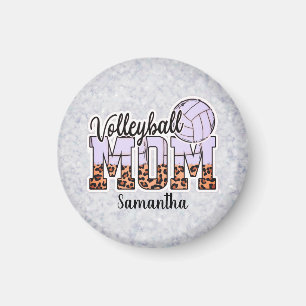 Custom Name Volleyball Mom   Mother's Day Magnet