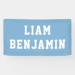 Custom Name Wall Art Personalized Baby Boy Nursery Banner