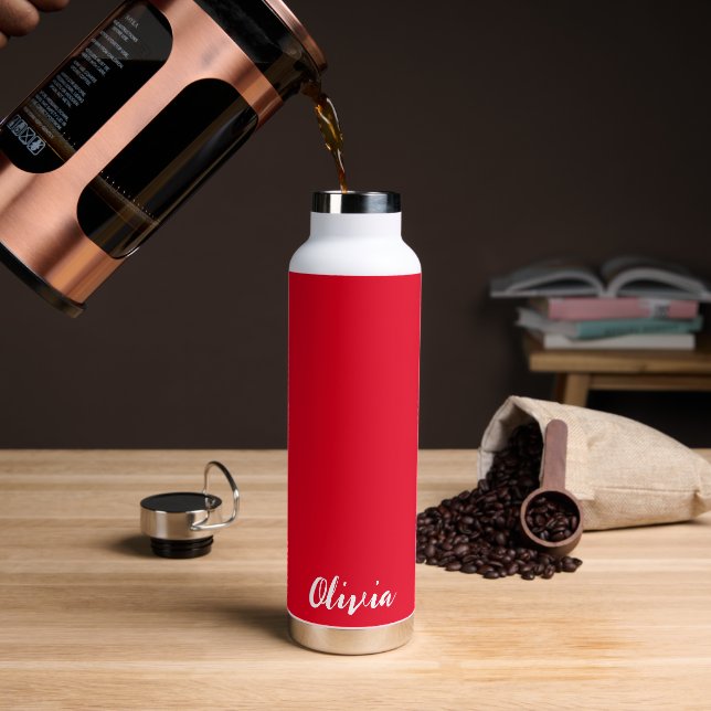 Custom Name Water Bottle (Coffee)