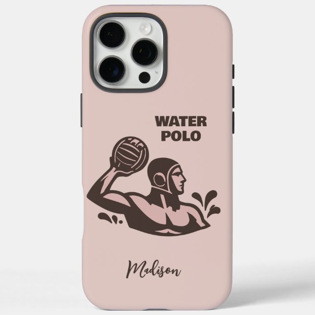 Custom Name Water Polo Case-Mate iPhone Case (Back)