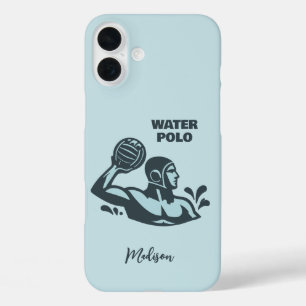Custom Name Water Polo iPhone 16 Plus Case