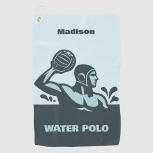 Custom Name Water Polo Golf Towel