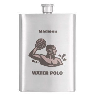 Custom Name Water Polo Hip Flask