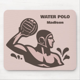 Custom Name Water Polo Mouse Pad