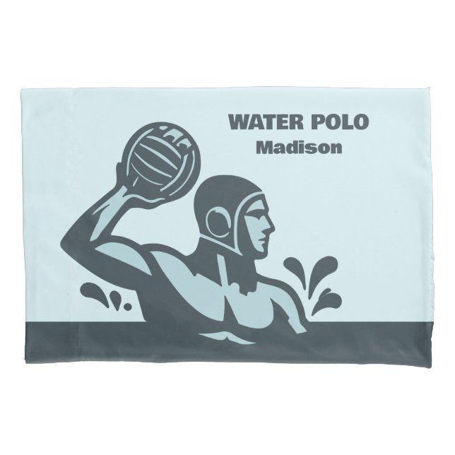 Custom Name Water Polo Pillowcase (Front)