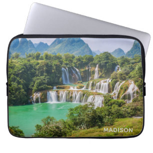 Custom name Waterfalls laptop sleeves