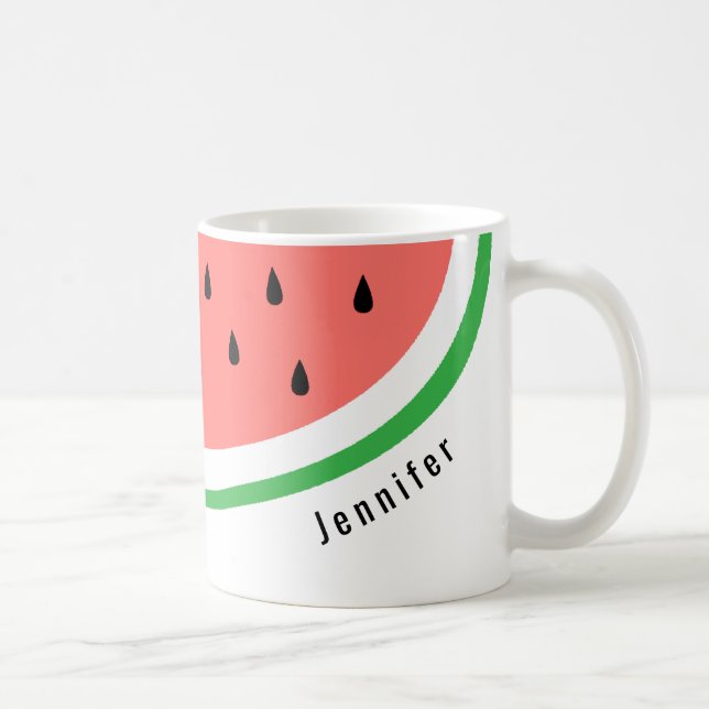 custom name watermelon slice coffee mug (Right)