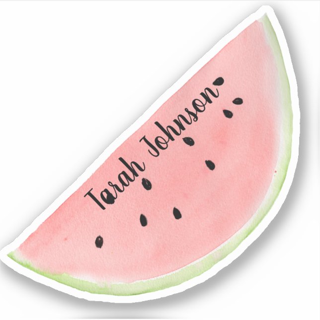 Custom Name Watermelon Sticker (Front)