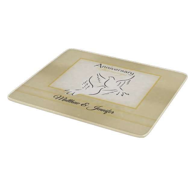 Custom Name, Wedding Anniversary Blessings Cutting Board (Corner)