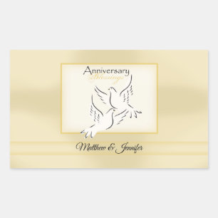 Custom Name, Wedding Anniversary Blessings Sticker