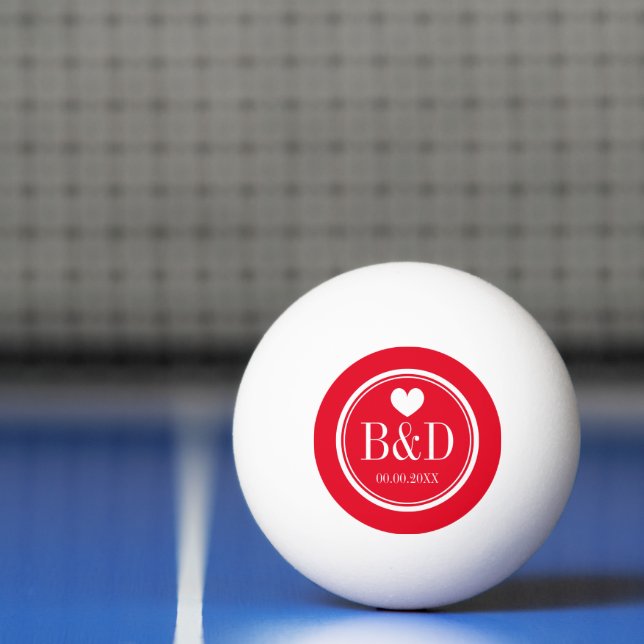 Custom name wedding party favour ping pong balls (Net)