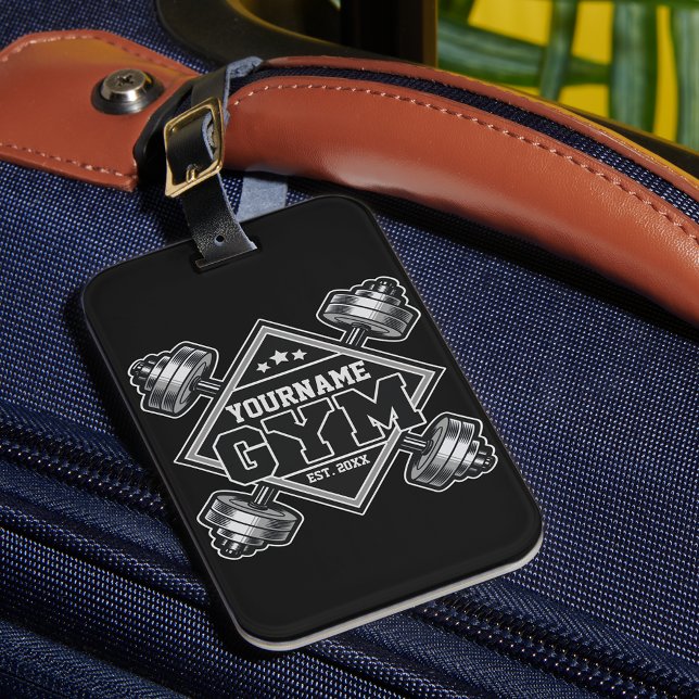 Custom NAME Weightlifting Home Crossfit Gym Luggage Tag (Creator Uploaded)