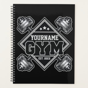 Custom NAME Weightlifting Home Crossfit Gym  Planner
