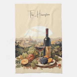 Custom Name Wine Lover's Kitchen Towel