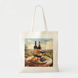 Custom Name Wine Lover's Tote Bag