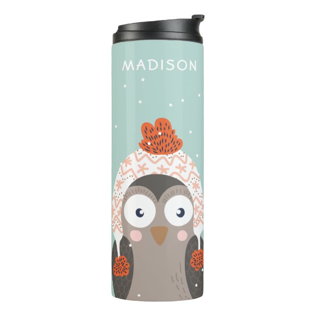 Custom name Winter Animals tumbler (Rotated Left)