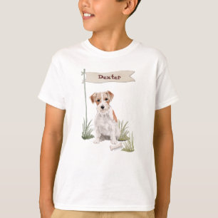 Custom Name Wire Haired Jack Russell Pet Dog T-Shirt
