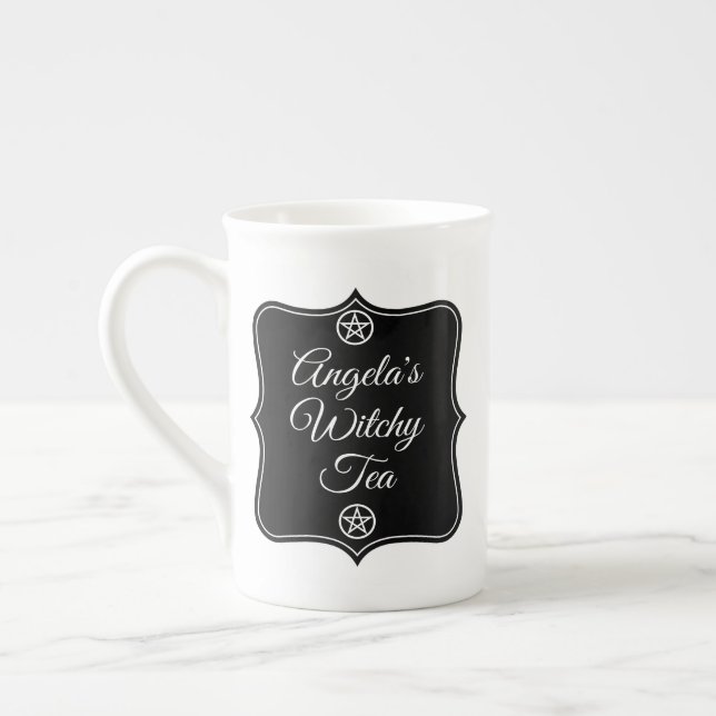 Custom Name Witchy Tea Cup | Personalize Witch Tea (Left)