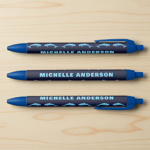 Custom Name with Dolphins Pen