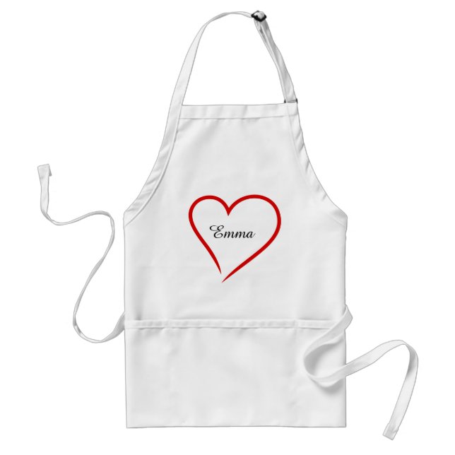 Custom Name with Heart – Perfect Chef Gift Standard Apron (Front)