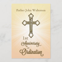 Custom Name & Year, 1st Anniversary of Ordination