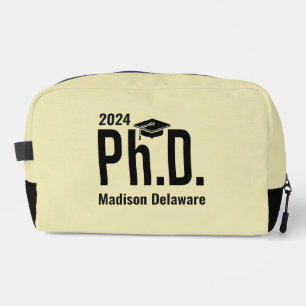 Custom name, year & colour Ph.D. Dopp Kit