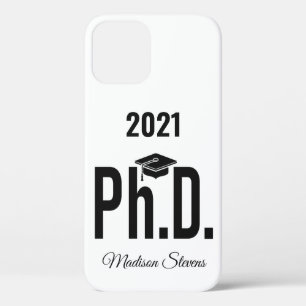 Custom name, year & colour Ph.D. phone cases