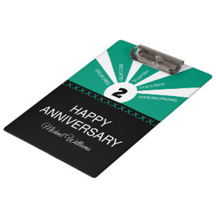 Custom Name & Year, Employee Anniversary Clipboard